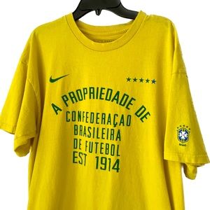 Nike Brazil National Team soccer Shirt size Large
